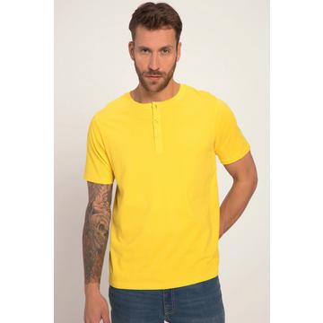 T-shirt Henley, collection Basic. Manches courtes et patte de boutonnage