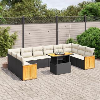 VidaXL set divano da giardino Polirattan  