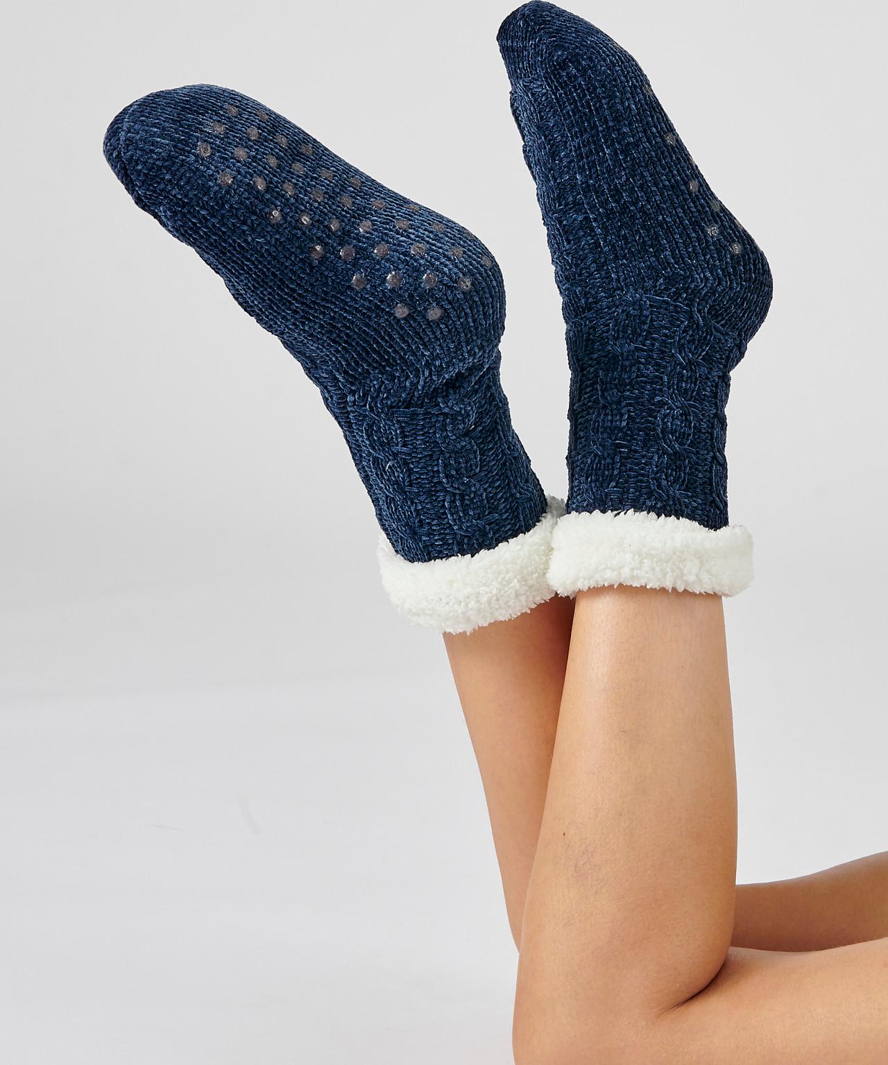 Damart  Socken aus kuscheligem Strick mit Zopfmuster 