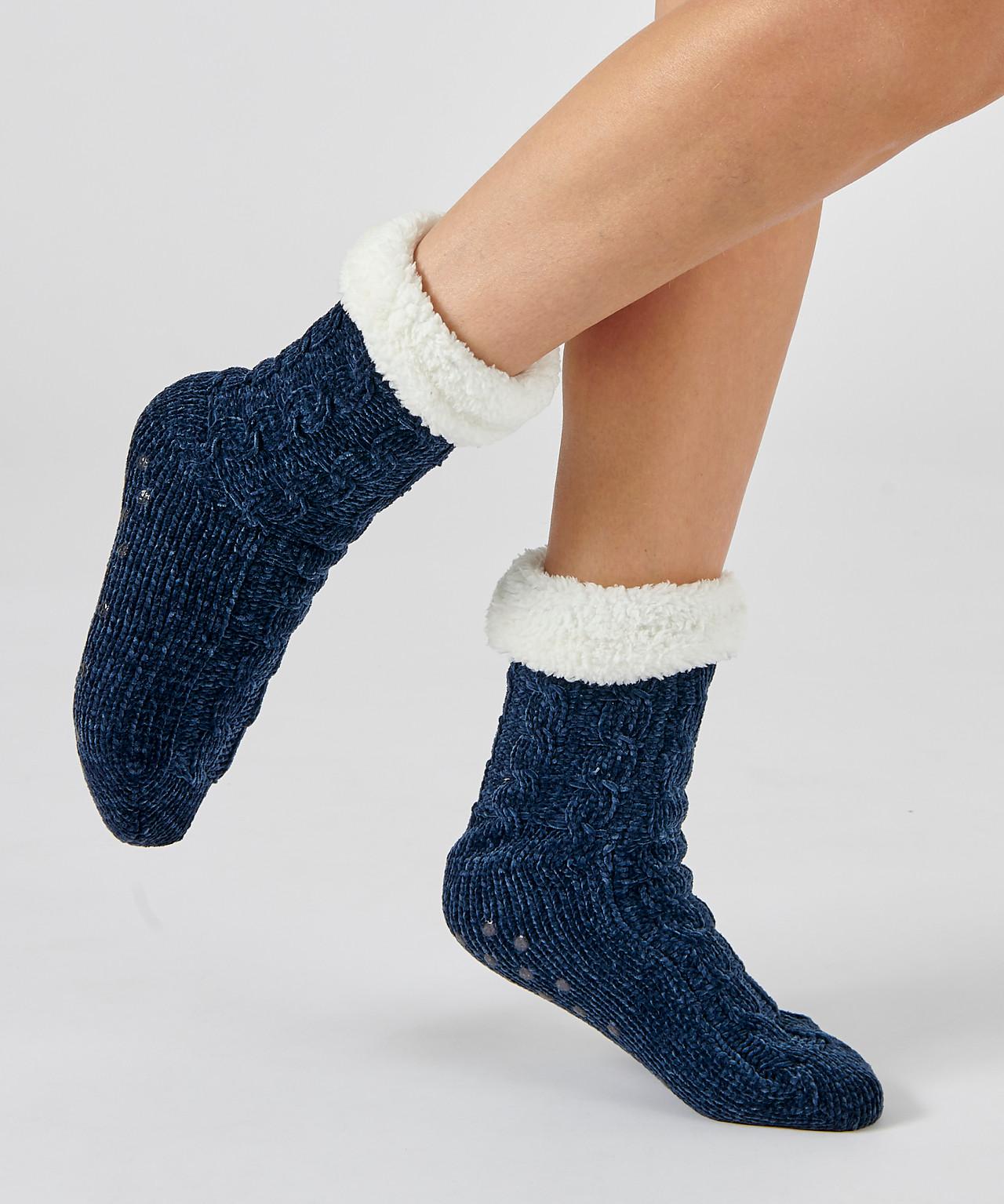 Damart  Socken aus kuscheligem Strick mit Zopfmuster 