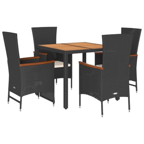 VidaXL set da pranzo da giardino Polirattan  