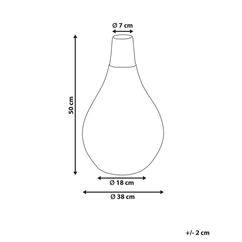 Beliani Vase décoratif en Terre cuite  OMBILIN  