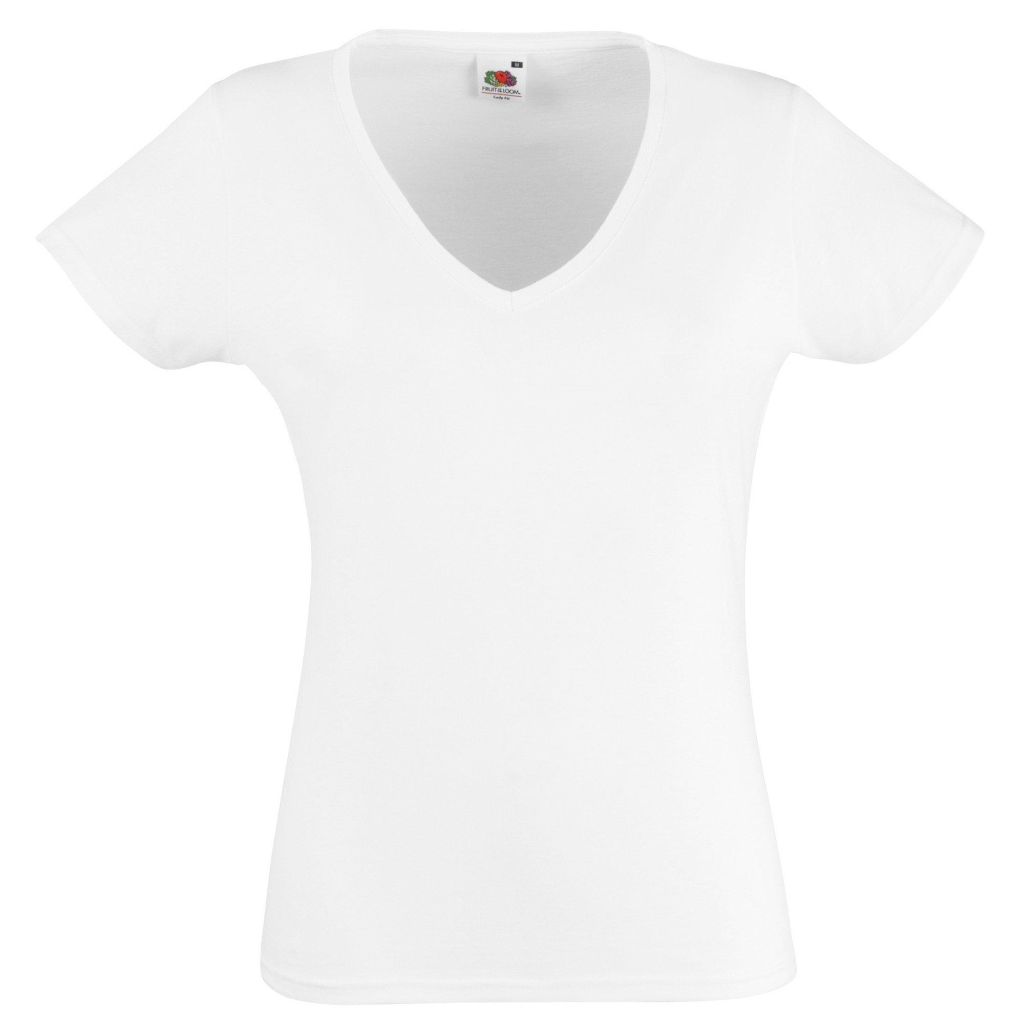 Image of Ladyfit T-shirt Damen Weiss XXL
