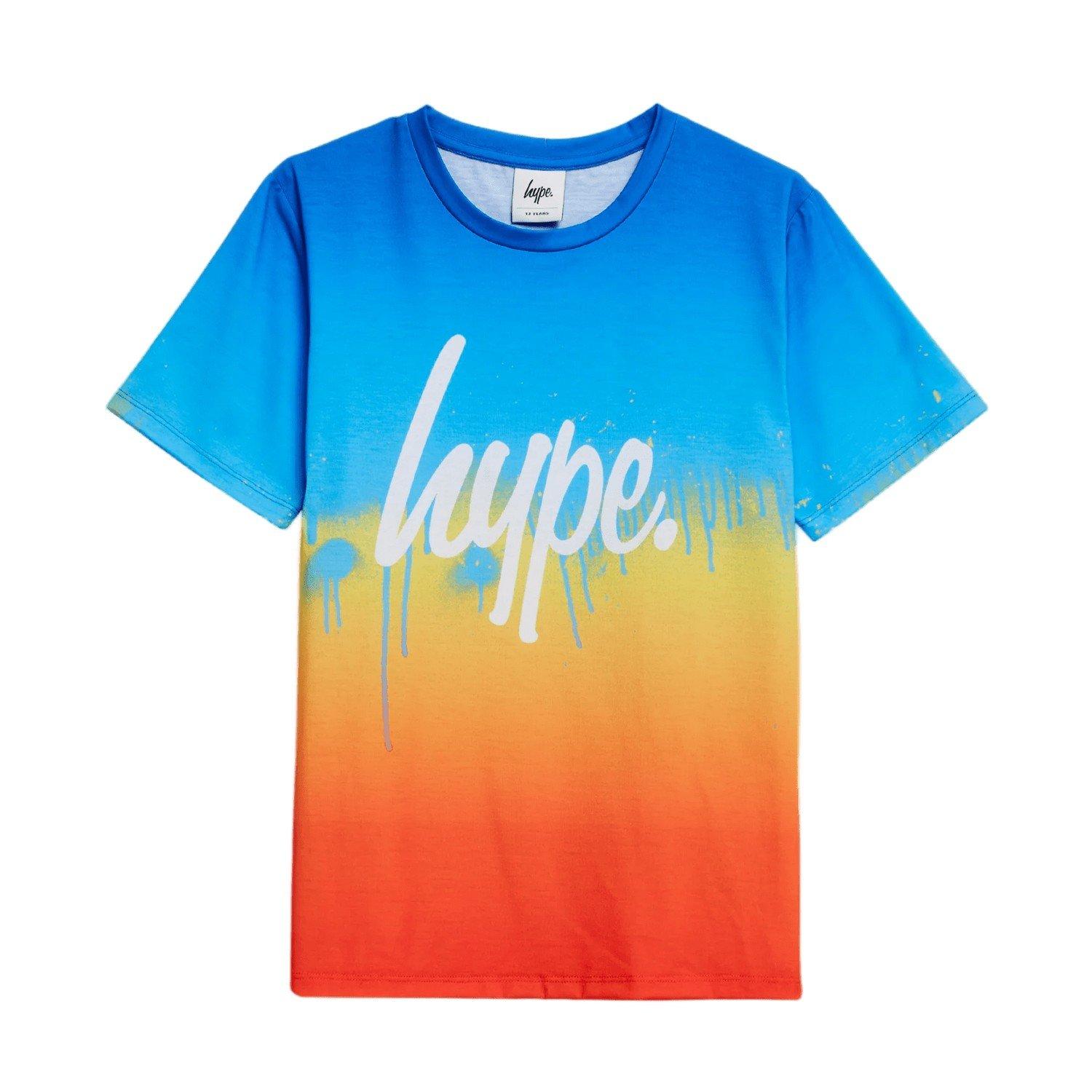 Image of Sunset Drip Tshirt Jungen Blau 104