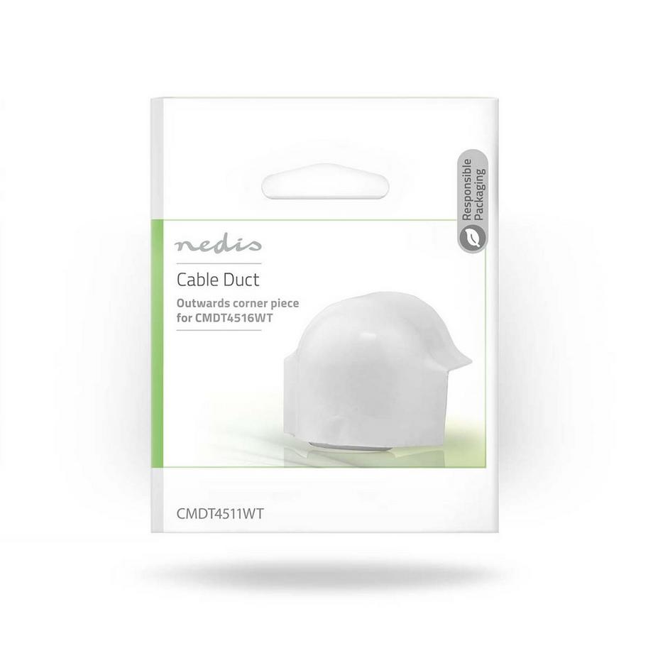 Nedis  Chemin de câbles | Canal | Par-dessus le coin | 1 pc. | PVC | Blanc 