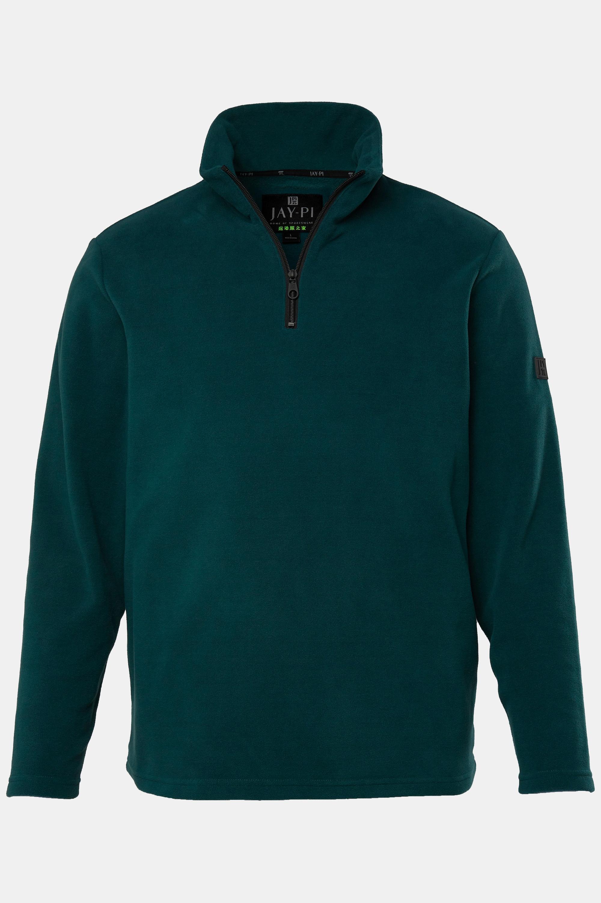 JP1880  Pullover polo per l'outdoor in pile con zip sul collo, fino alla tg. 7XL 