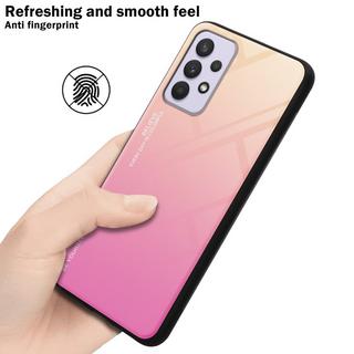 Cadorabo  Housse compatible avec Samsung Galaxy A33 5G - Coque de protection bicolore en silicone TPU et dos en verre trempé 