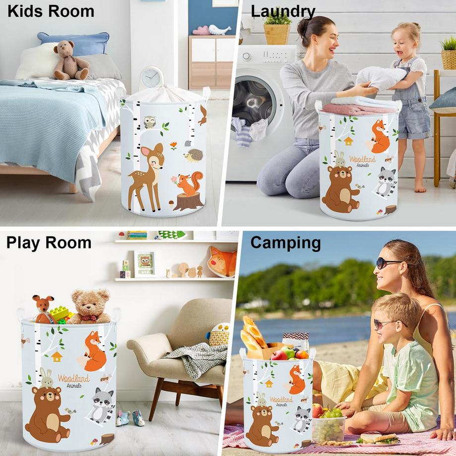 Alopini Baby-Wäschekorb Wäscheaufbewahrungskorb für das Kinderzimmer  