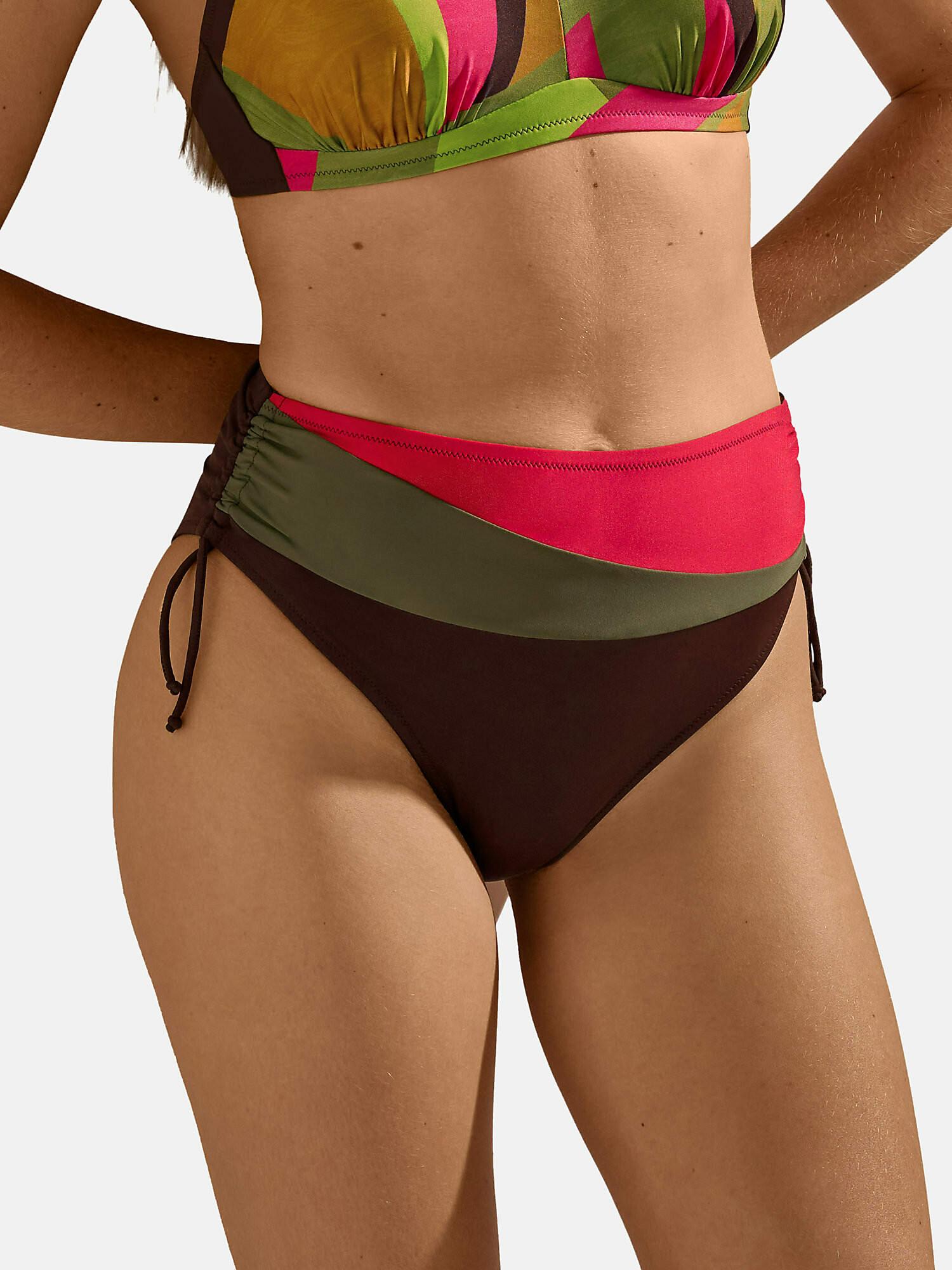 Image of Bikinistrümpfe Mit Hoher Taille Verstellbare Seiten Viviero Unisex Braun 46
