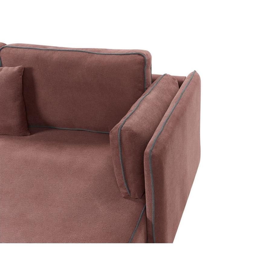 Beliani Canapé d'angle en Tissu  ALTAN  