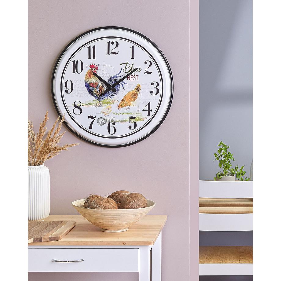 Beliani Horloge murale en Métal Rétro HORW  