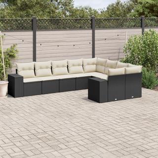 VidaXL set divano da giardino Polirattan  