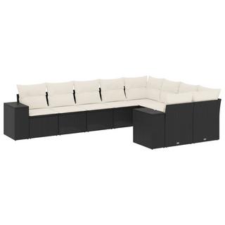 VidaXL set divano da giardino Polirattan  