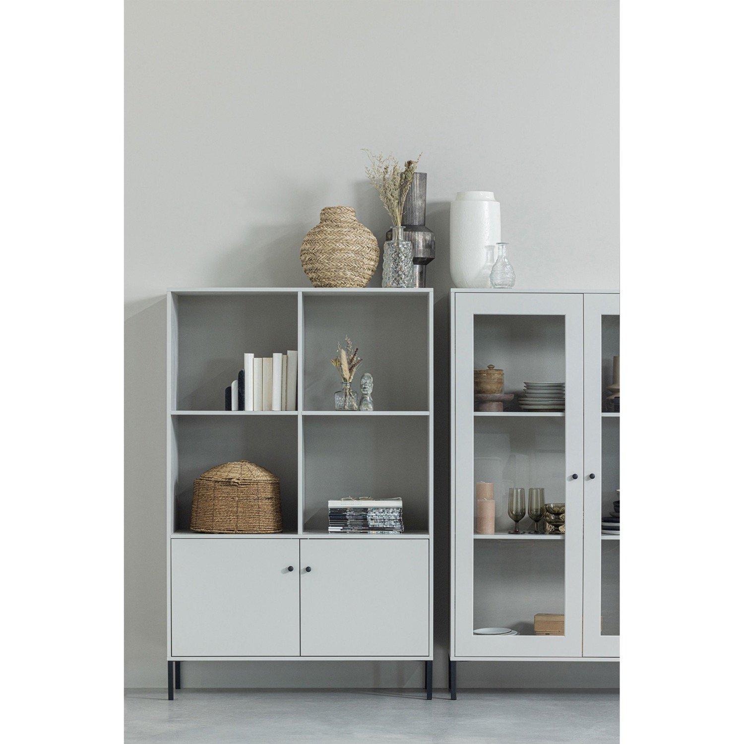 mutoni Xam credenza a giorno pino grigio nuvola 160x107  