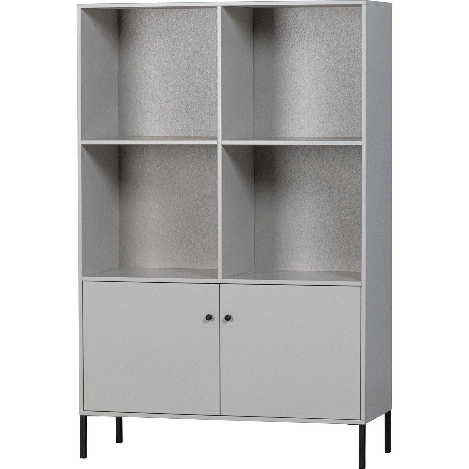 mutoni Schrank Xam offen Kiefer cloud grey 160x107  