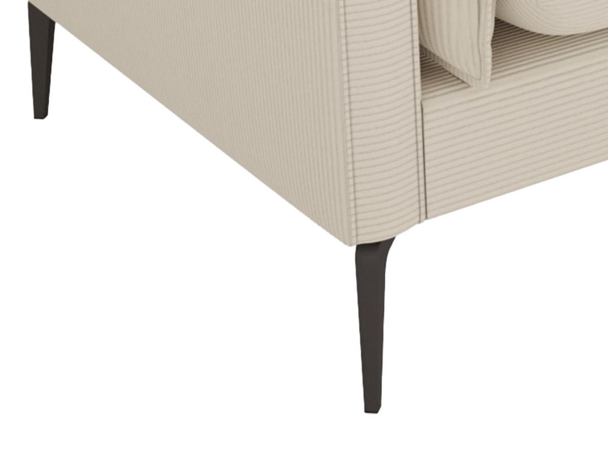 Vente-unique Sofa 3-Sitzer - Cord - Beige - KESTREL  