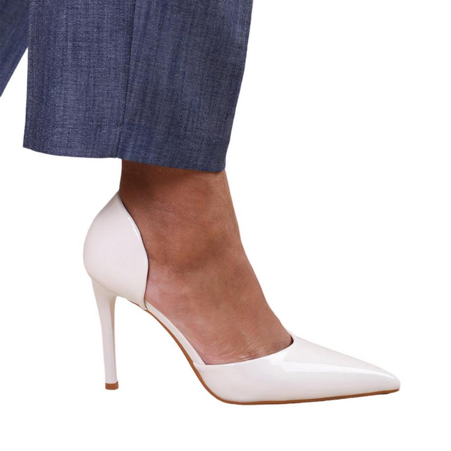 Where's That From Athens Talons Hauts Faux Cuir Verni  