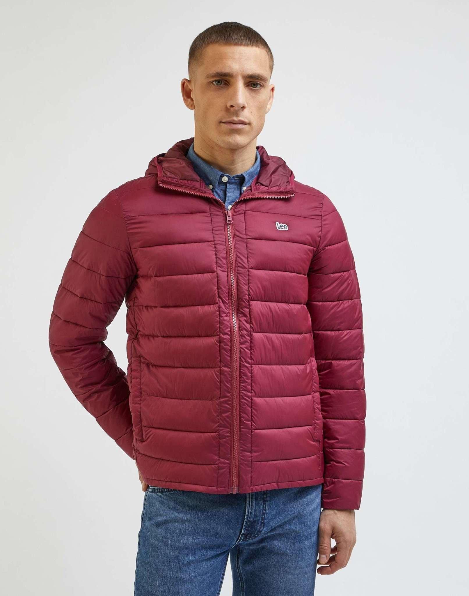 Image of Jacken Light Puffer Jacket Herren Rot Bunt XL