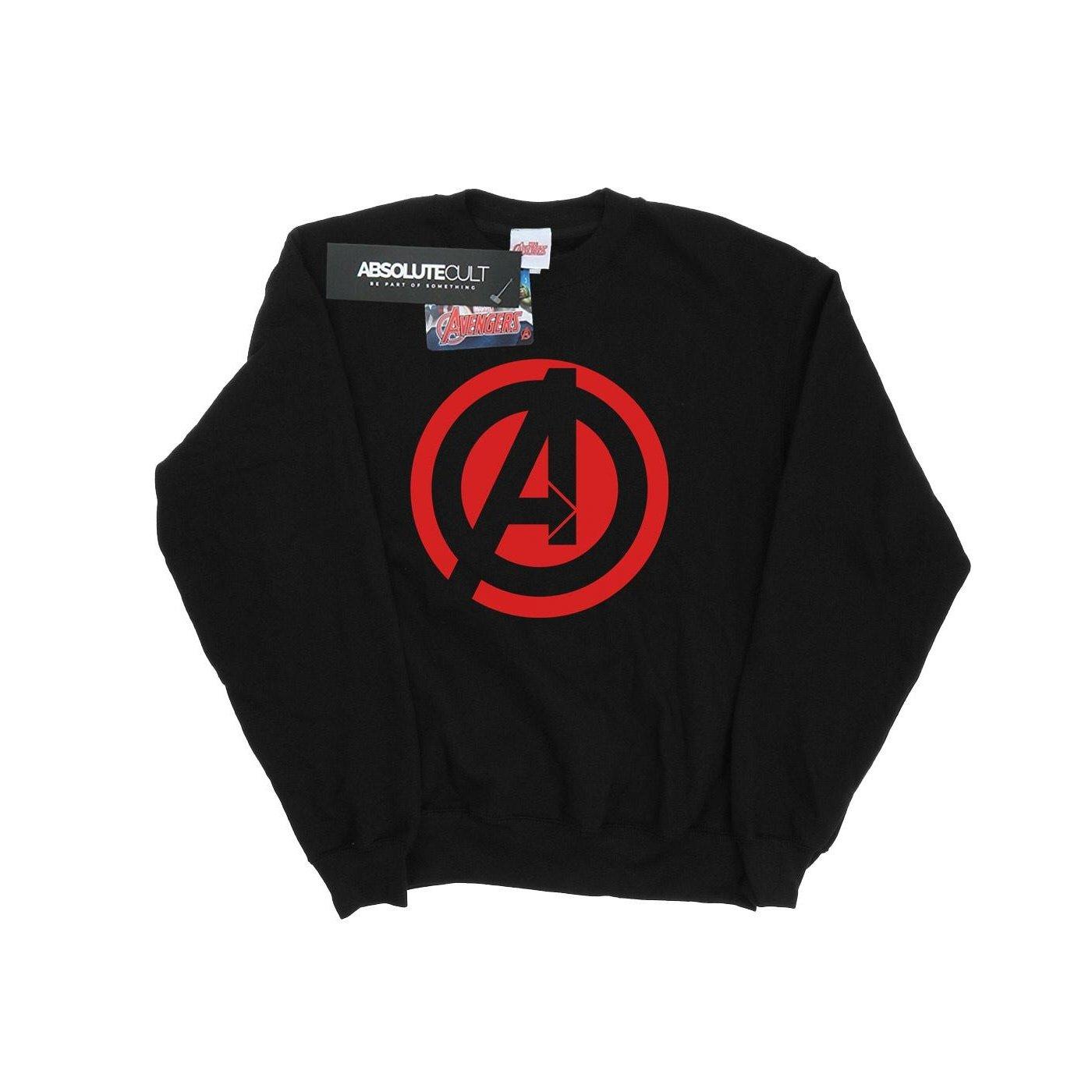 Image of Avenegers Assemble Solid A Logo Sweatshirt Damen Schwarz XL