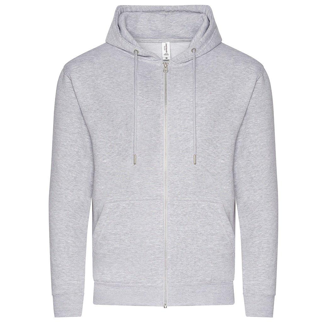 Image of Hoodie Mit Durchgehendem Reißverschluss Aus Biologischem Anbau Damen Grau M