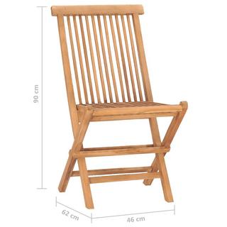 VidaXL set arredo pieghevole giardino Teak riciclato  