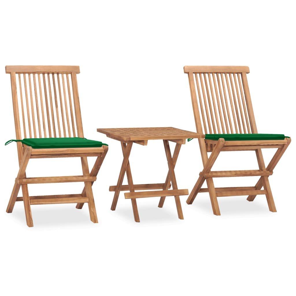 VidaXL set arredo pieghevole giardino Teak riciclato  