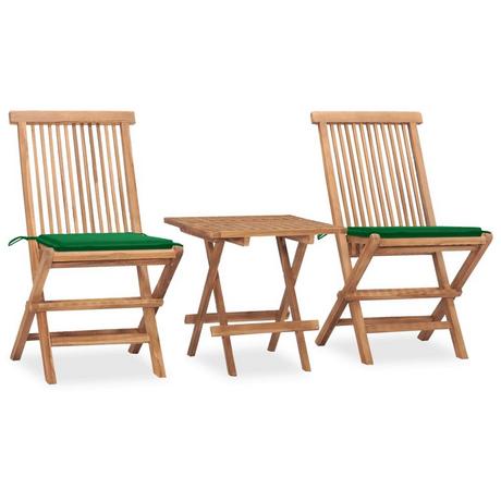 VidaXL set arredo pieghevole giardino Teak riciclato  