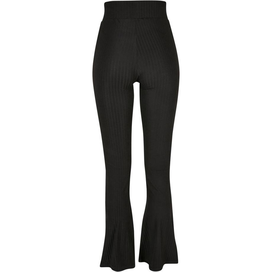 URBAN CLASSICS Ausgestellte gerippte High Waist Leggings  