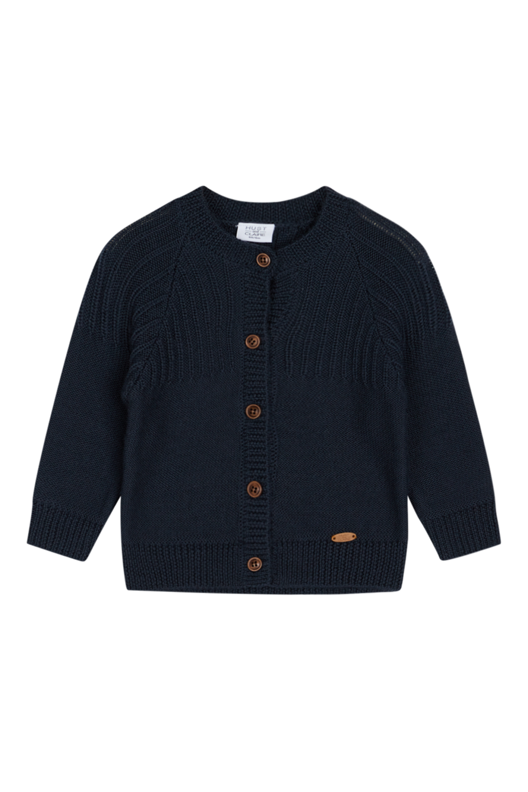 Image of Woll Strickjacke Curi Blue Night Jungen Marine 98