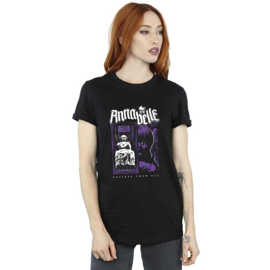 Annabelle Poster Stampa T-Shirt Vestibilità Larga  