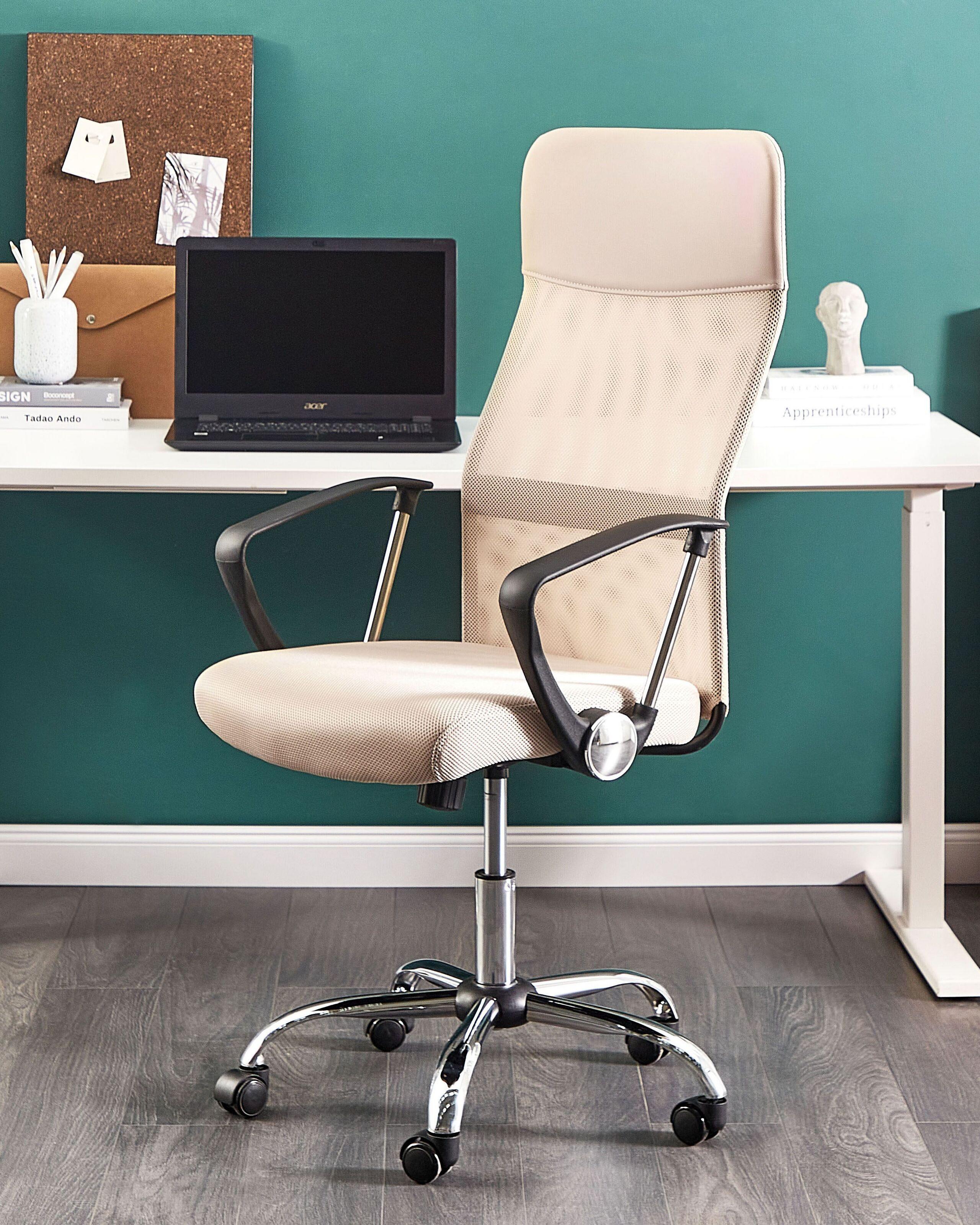 Beliani Chaise de bureau en Tissu maillé Moderne DESIGN  