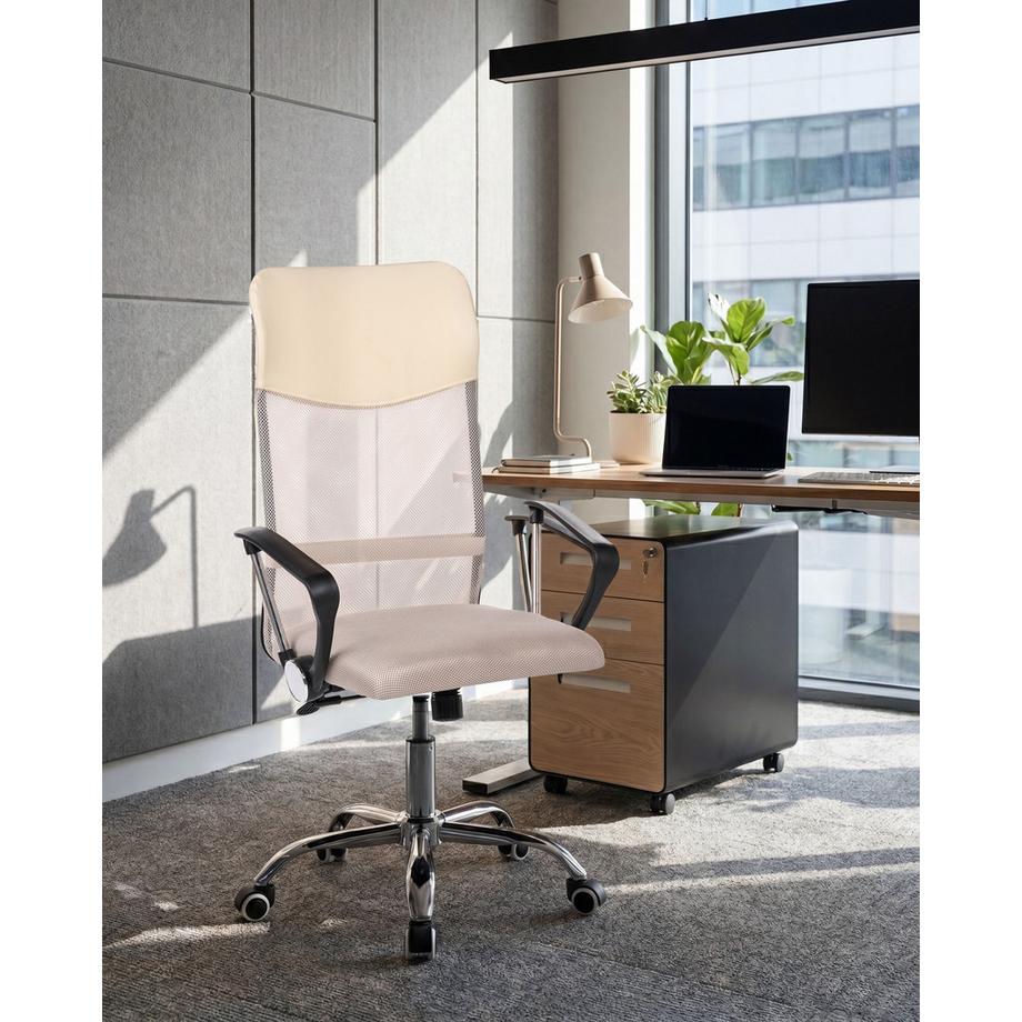 Beliani Chaise de bureau en Tissu maillé  DESIGN  