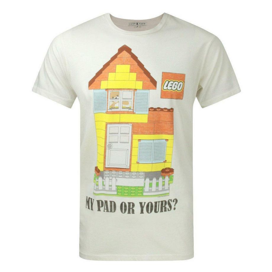 Junk Food My Pad Or Yours Grafik T-Shirt  