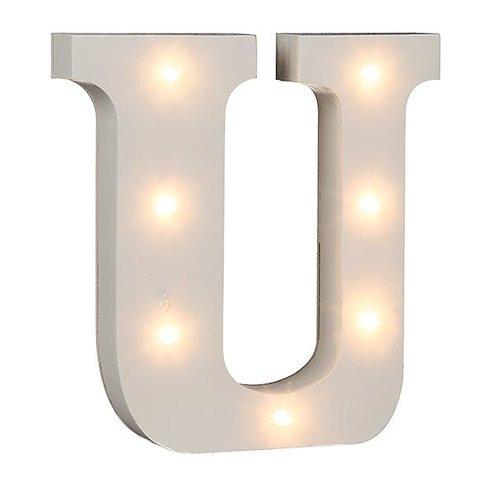 Ootb Beleuchteter LED Holzbuchstaben "U"  