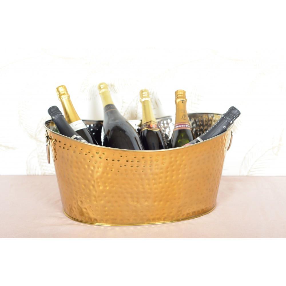 Aulica SCHAUMWEIN-EIMER GOLD GESCHLAGEN 49X35X23,5CM  