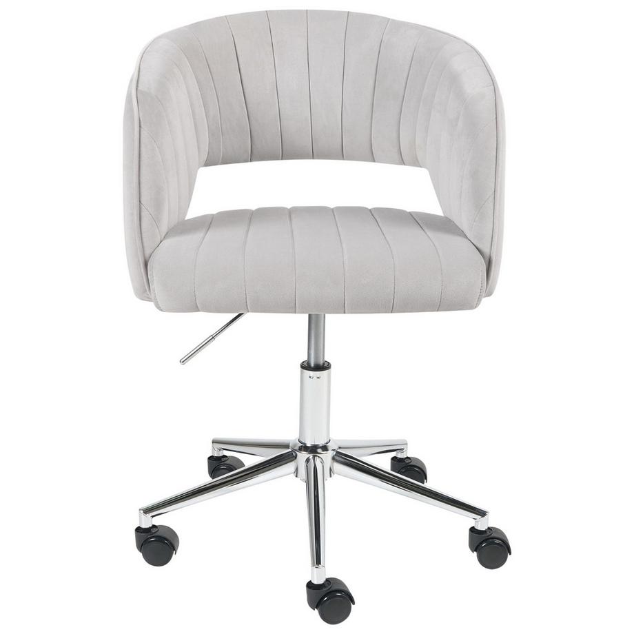 Beliani Chaise de bureau en Velours Scandinave KATONAH  