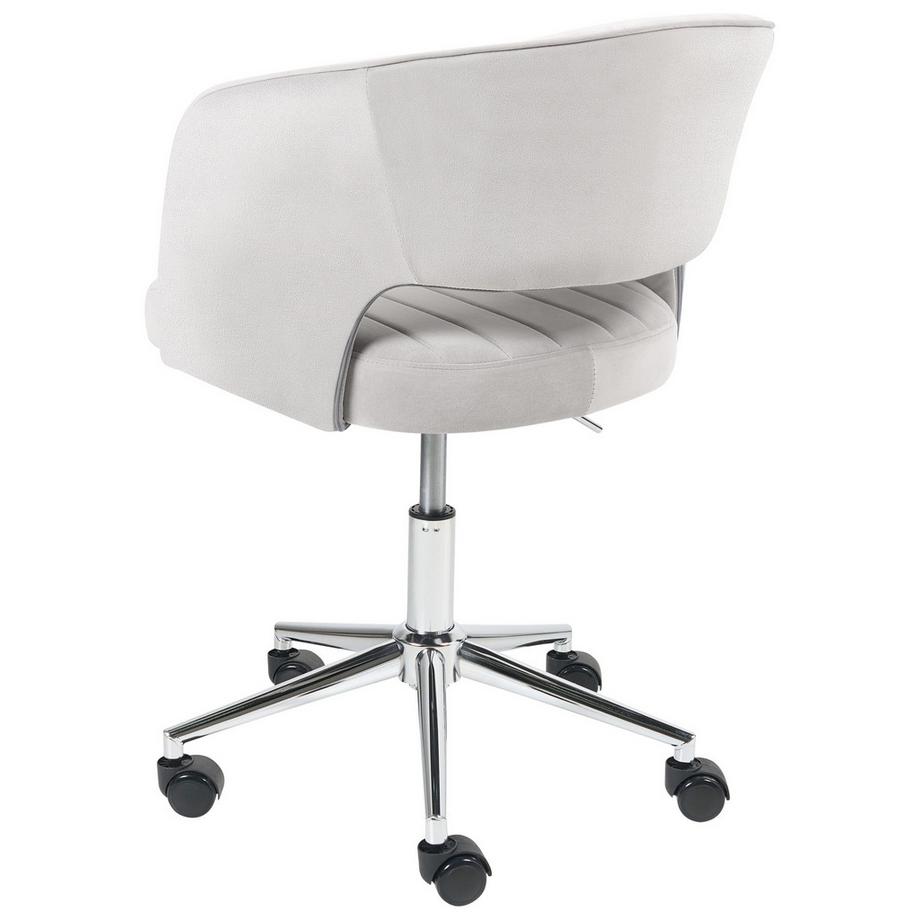 Beliani Chaise de bureau en Velours Scandinave KATONAH  