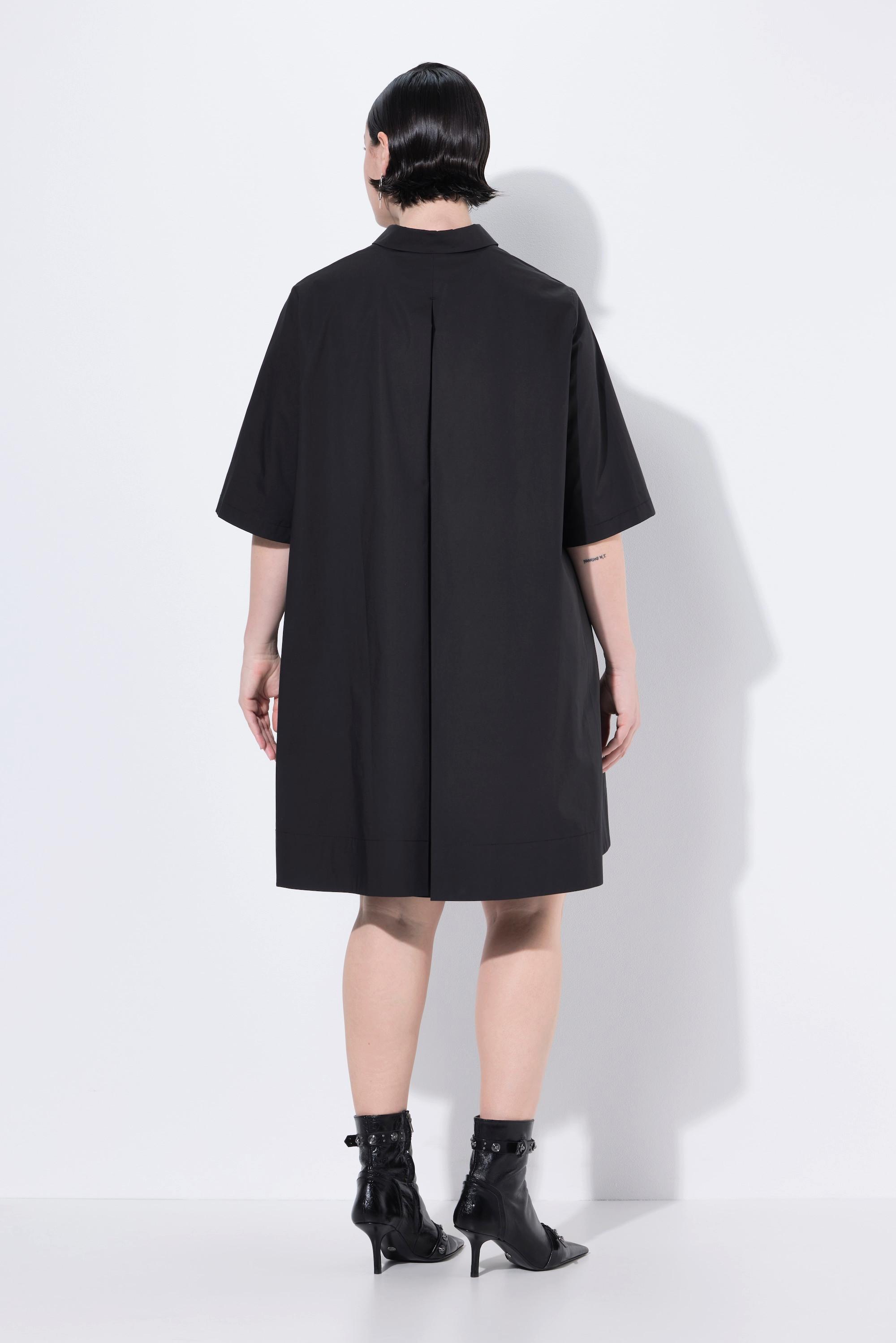 Ulla Popken Abito Tunica Papertouch Linea ad A Manica Corta  