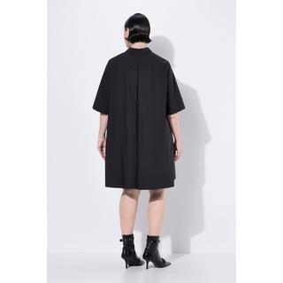 Ulla Popken Abito Tunica Papertouch Linea ad A Manica Corta  