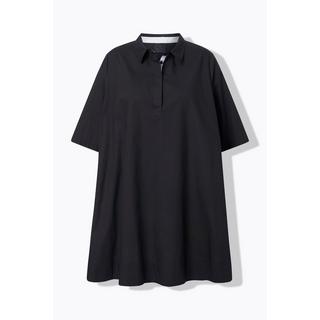 Ulla Popken Abito Tunica Papertouch Linea ad A Manica Corta  