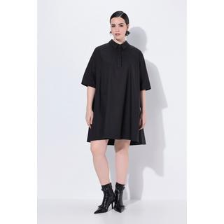 Ulla Popken Abito Tunica Papertouch Linea ad A Manica Corta  