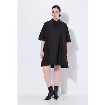 Tunikakleid, Papertouch, A-Linie, Halbarm