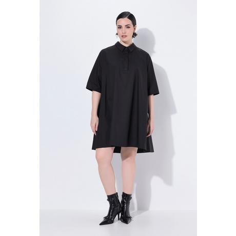 Ulla Popken Abito Tunica Papertouch Linea ad A Manica Corta  