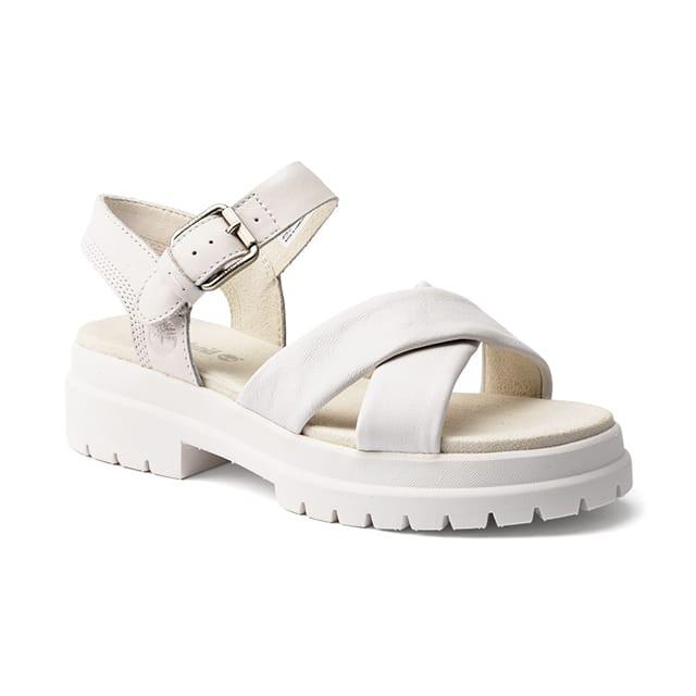 Image of London Vibe Cross Strap Sandal Damen Weiss 38