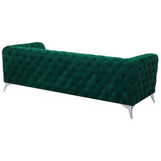 Beliani 3 Sitzer Sofa aus Samtstoff Glamourös SOTRA  