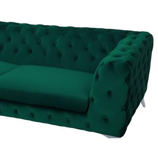 Beliani 3 Sitzer Sofa aus Samtstoff Glamourös SOTRA  