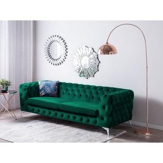 Beliani 3 Sitzer Sofa aus Samtstoff Glamourös SOTRA  