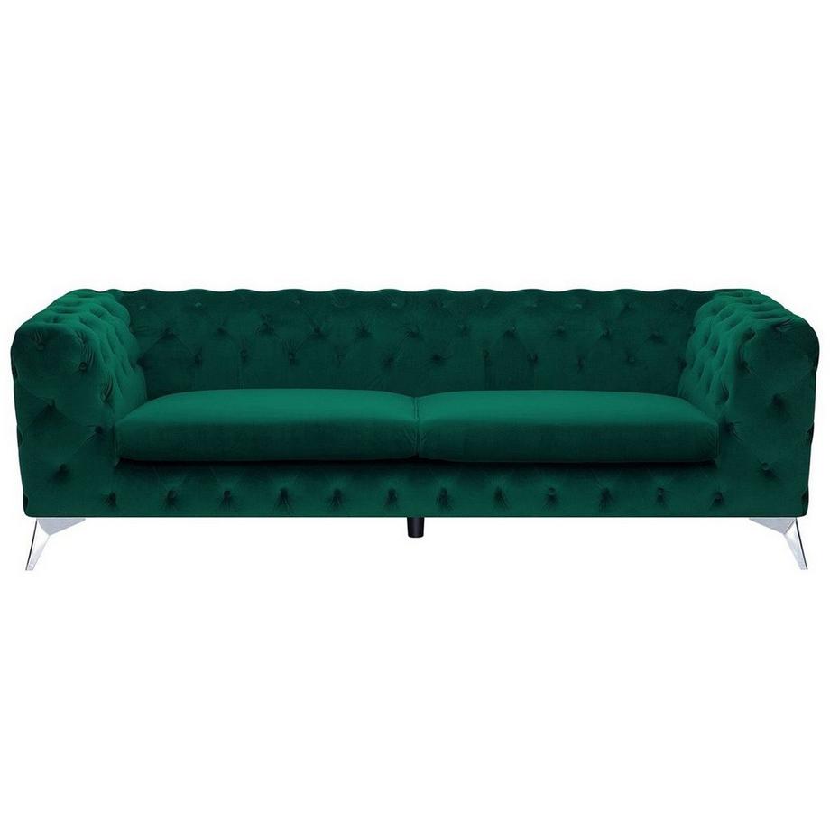 3 Sitzer Sofa aus Samtstoff Klassisch SOTRA