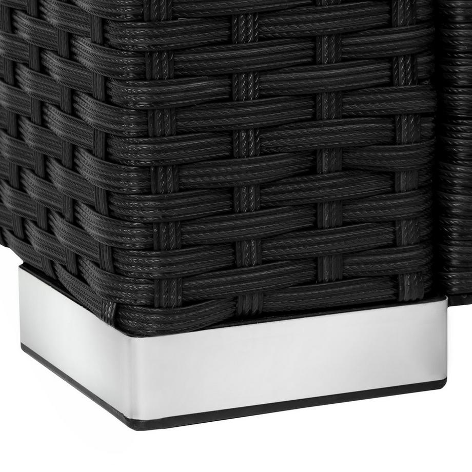 Tectake Fauteuil de jardin en rotin LIGNANO résistant  