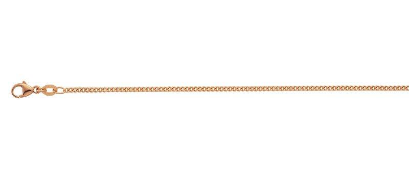 Image of Collier Panzer Rotgold 750, 1.7mm, 42cm Unisex Gold 42cm